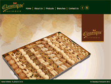 Tablet Screenshot of classiquepatisserie.com